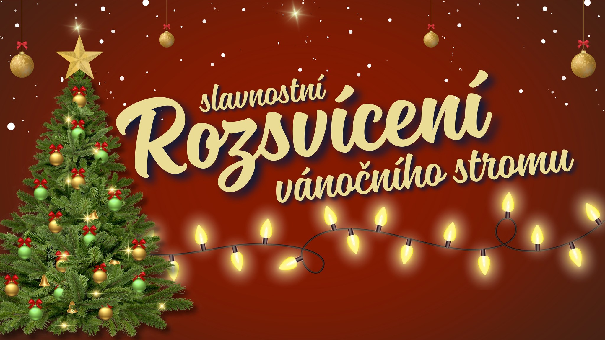 Rozsvícení vánočního stromu