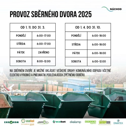 Provoz sběrného dvora