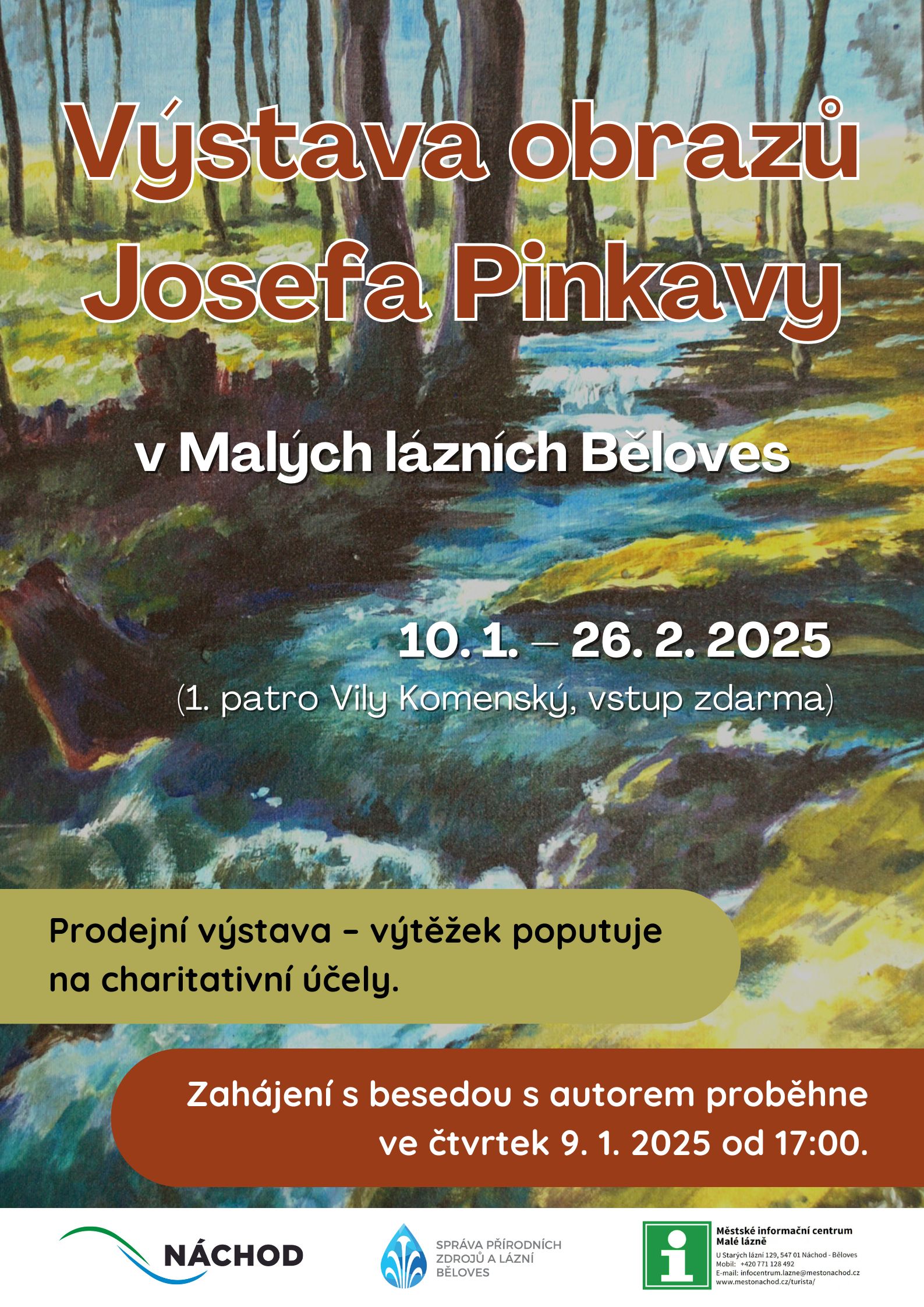 PlakátVýstava obrazů Josefa Pinkavy