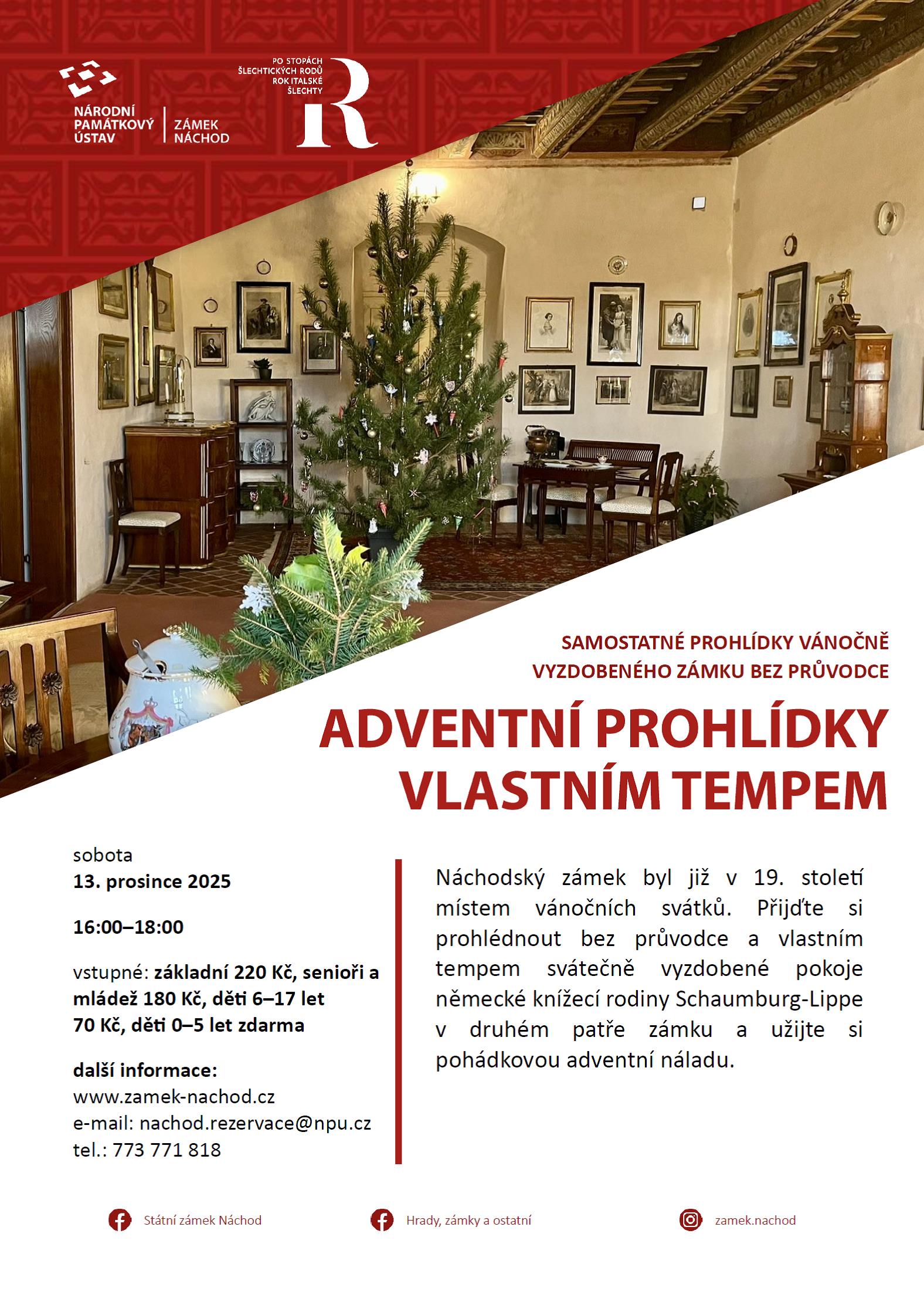PlakátAdventní prohlídky vlastním tempem