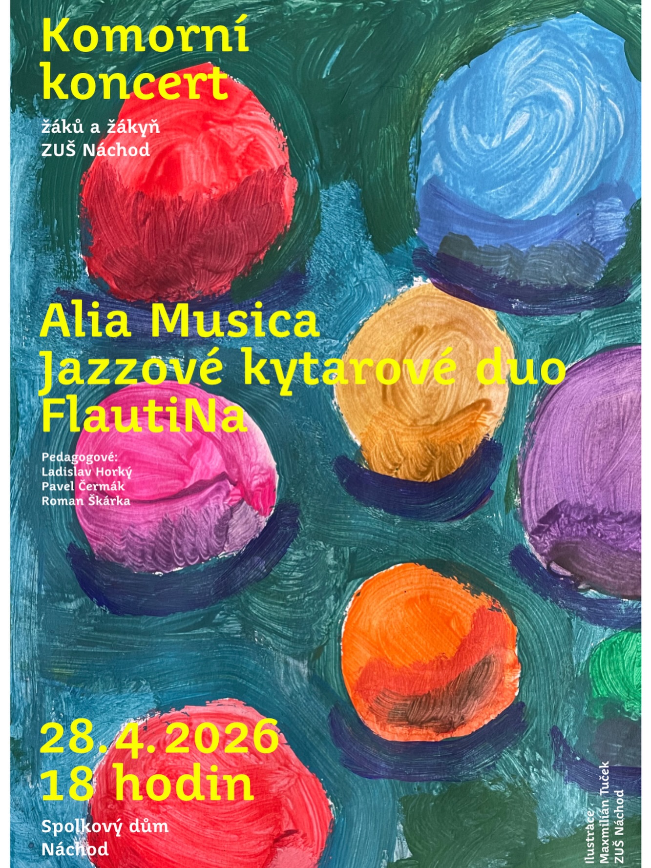 PlakátKomorní koncert žáků a žákyň ZUŠ Náchod