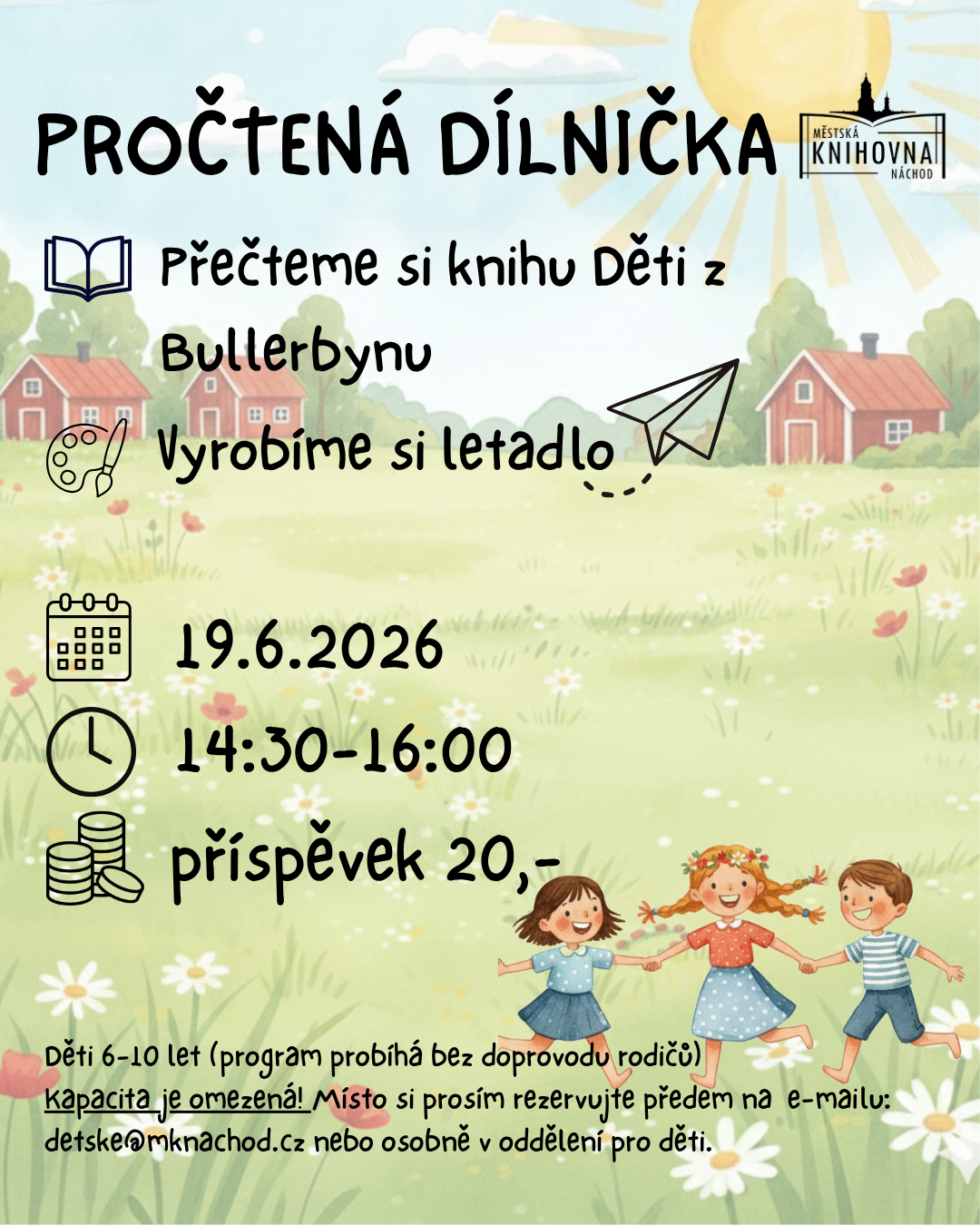 PlakátPročtená dílnička - Děti z Bullerbynu